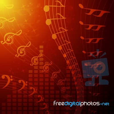 Musical Background Stock Image