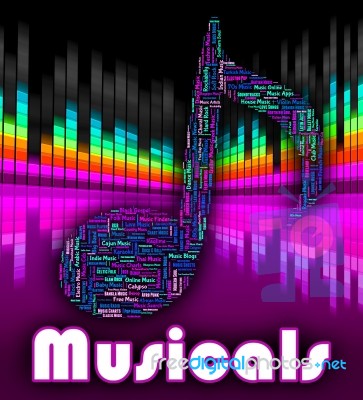 Musicals Music Shows Sound Track And Audio Stock Image