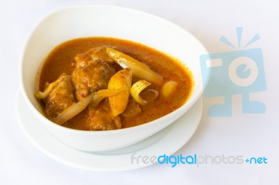 Muslim-style Curry With Chicken And Potatoes Stock Photo