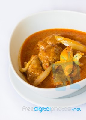 Muslim-style Curry With Chicken And Potatoes Stock Photo