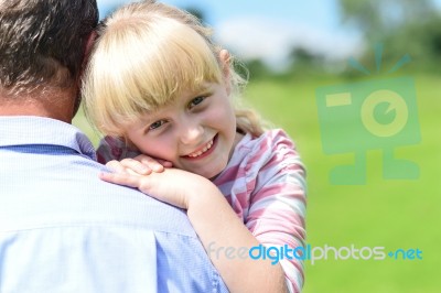 My Father Is The Best! Stock Photo