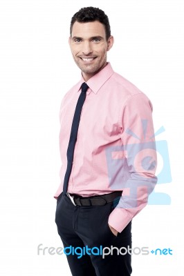 My First Day At Office ! Stock Photo