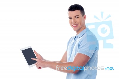 My New Tablet Pc Device ! Stock Photo