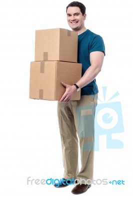 My Parcels Are Received Stock Photo