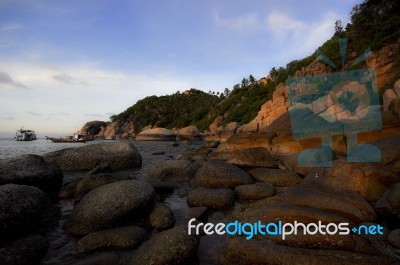 Mystery Beach Koh Tao Stock Photo