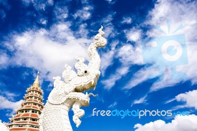 Naga Head Statue Stock Photo