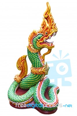 Naga Thai Statue Stock Photo