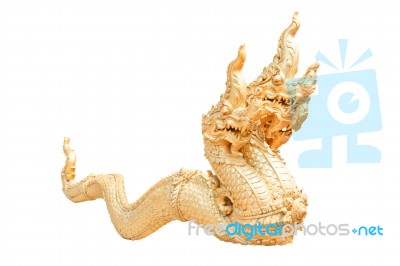 Naga White Background Stock Photo