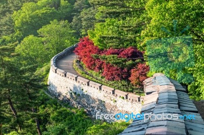 Namhansanseong Fortress In South Korea, Unesco World Heritage Site Stock Photo