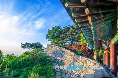 Namhansanseong Fortress In South Korea, Unesco World Heritage Site Stock Photo