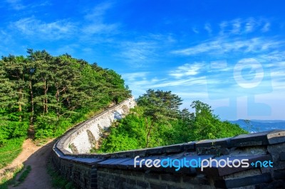 Namhansanseong Fortress In South Korea, Unesco World Heritage Site Stock Photo