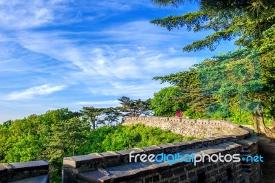 Namhansanseong Fortress In South Korea, Unesco World Heritage Site Stock Photo