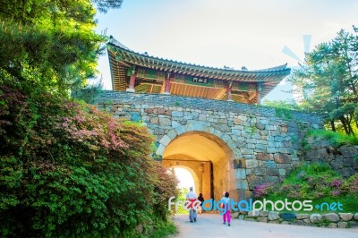 Namhansanseong Fortress In South Korea, Unesco World Heritage Site Stock Photo