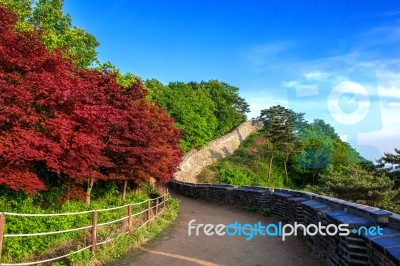 Namhansanseong Fortress In South Korea, Unesco World Heritage Site Stock Photo