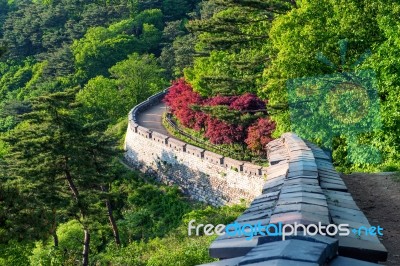 Namhansanseong Fortress In South Korea, Unesco World Heritage Site Stock Photo