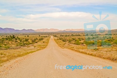 Namib Desert Landscape In Namibia Stock Photo