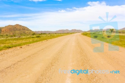 Namib Desert Landscape In Namibia Stock Photo