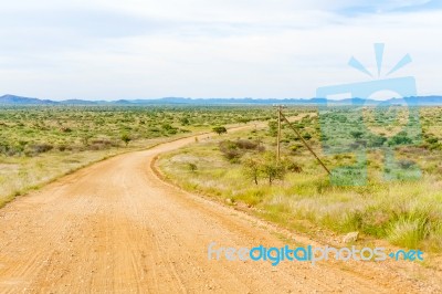 Namib Desert Landscape In Namibia Stock Photo