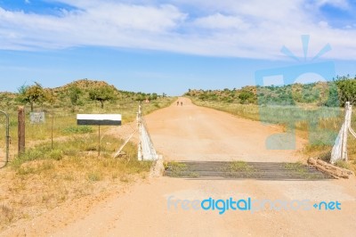 Namib Desert Landscape In Namibia Stock Photo