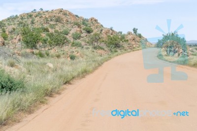 Namib Desert Landscape In Namibia Stock Photo