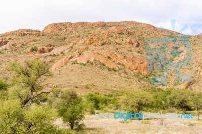 Namib Desert Landscape In Namibia Stock Photo