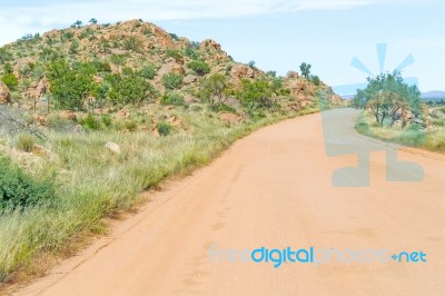 Namib Desert Landscape In Namibia Stock Photo