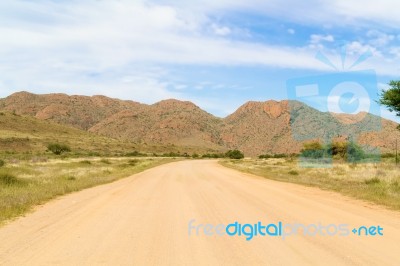 Namib Desert Landscape In Namibia Stock Photo