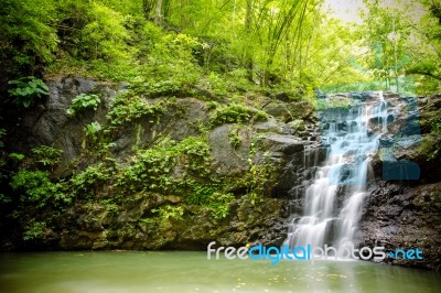 Namtok Sam Lan National Park Is A National Park In Saraburi Province, Thailand Stock Photo