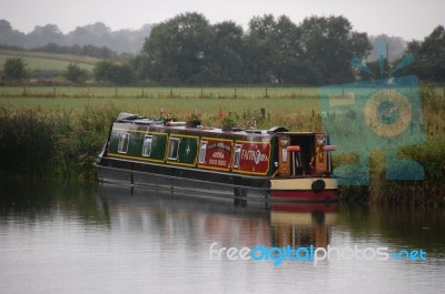 Narrow Boat Stock Photo