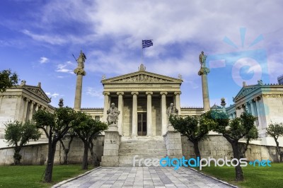 National Academy Of Greece Stock Photo