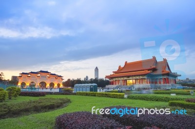 National Concert Hall And Liberty Square Main Gate Arch Stock Photo