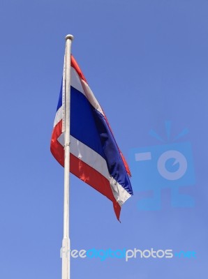 National Flag Of Thailand Stock Photo