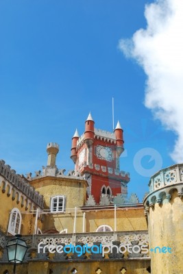 National Palace Of Pena In Sintra, Portugal Stock Photo