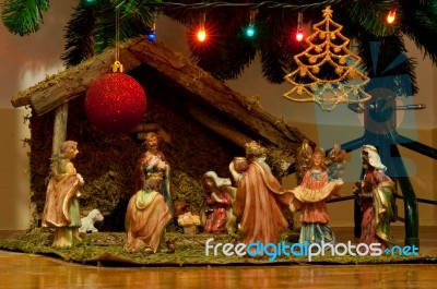 Nativity Scene Stock Photo