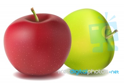 Natural Apples Stock Image