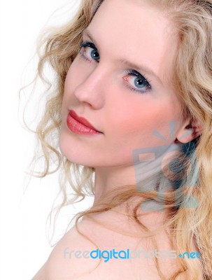 Natural Beauty Woman Stock Photo