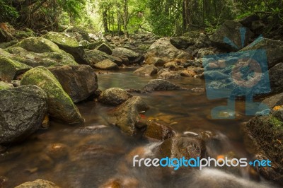 Natural Bridge Creek Stock Photo