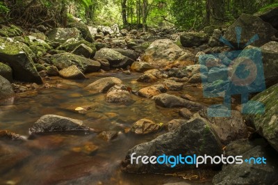 Natural Bridge Creek Stock Photo