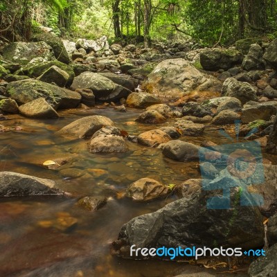 Natural Bridge Creek Stock Photo