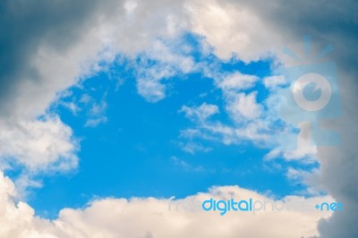 Natural Frame Cloud Stock Photo