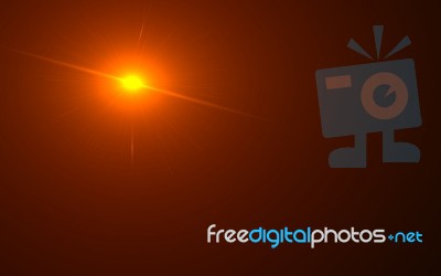 Natural Lens Flare.lens Flare Light Over Black Background. Easy To Add Overlay Or Screen Filter Over Photos Stock Image