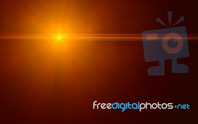 Natural Lens Flare.lens Flare Light Over Black Background. Easy To Add Overlay Or Screen Filter Over Photos Stock Image