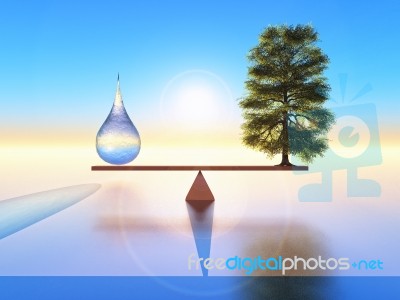 Nature Equilibrium Stock Image