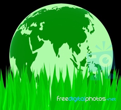 Nature Global Indicates Natural Globally And World Stock Image