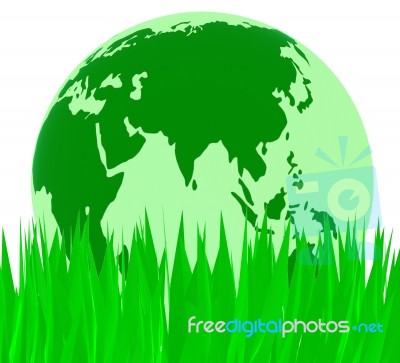 Nature Global Indicates Rural Globally And Natural Stock Image