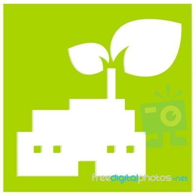 Nature Industry Symbol Illustration Stock Image