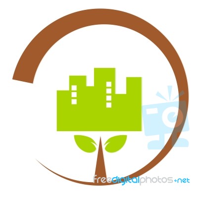 Nature Industry Symbol Illustration Stock Image