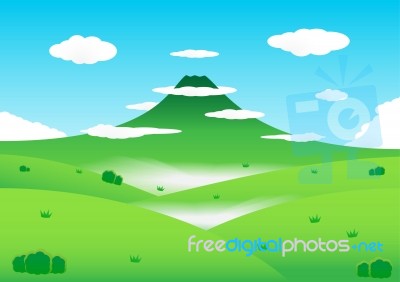 Nature Mountain Background Stock Image