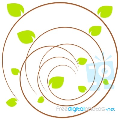 Nature Tree Symbol Illustration Stock Image