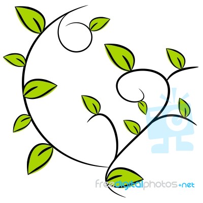 Nature Tree Symbol Illustration Stock Image